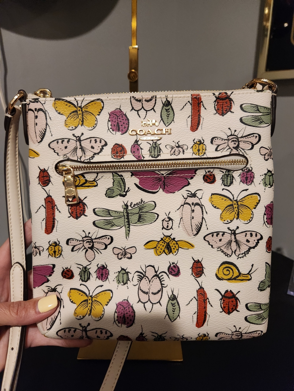 Coach Mini Rowan File Crossbody Bag With Creature Print - Picture 2 of 9